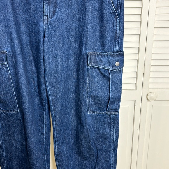 Madewell Low-Slung Straight Cargo Jeans in Martindale Wash Size 31 - Picture 7 of 16